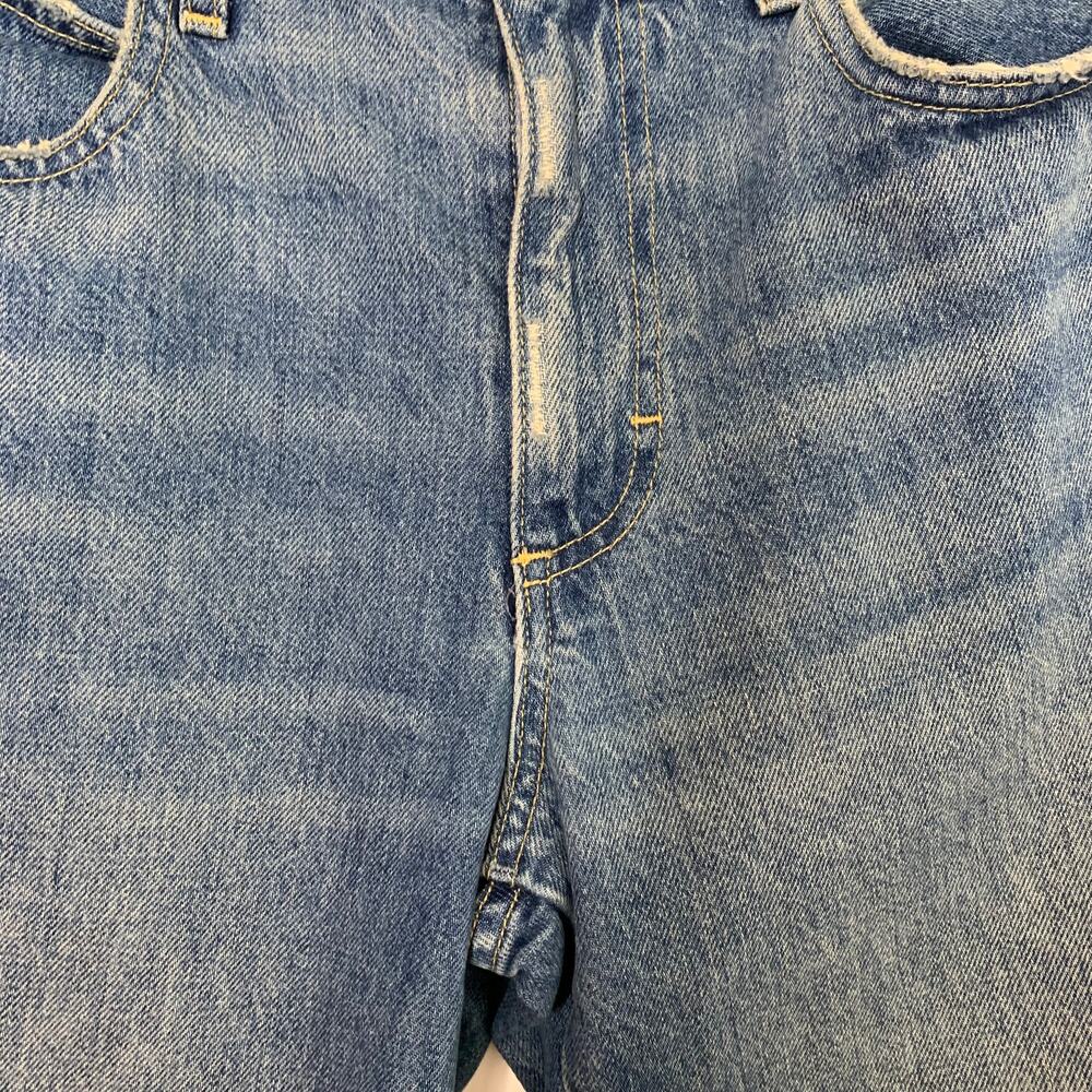 Amo Billie Jeans Womens Blue 100% Cotton Wide Leg Crop Size 27 - Picture 7 of 16
